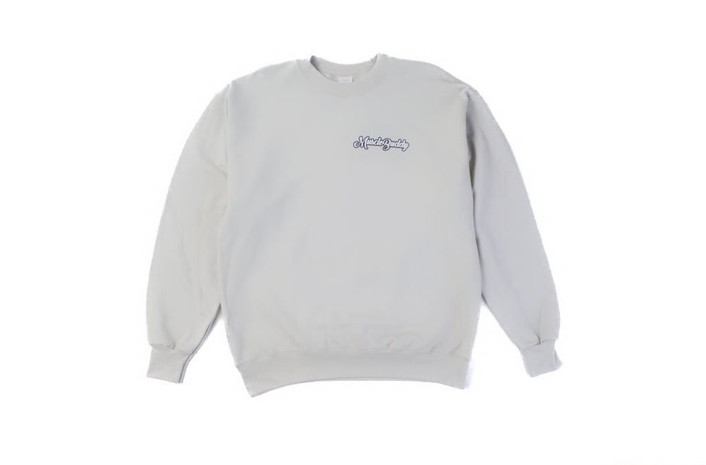 Muscle Buddy Off White Crewneck Sweater