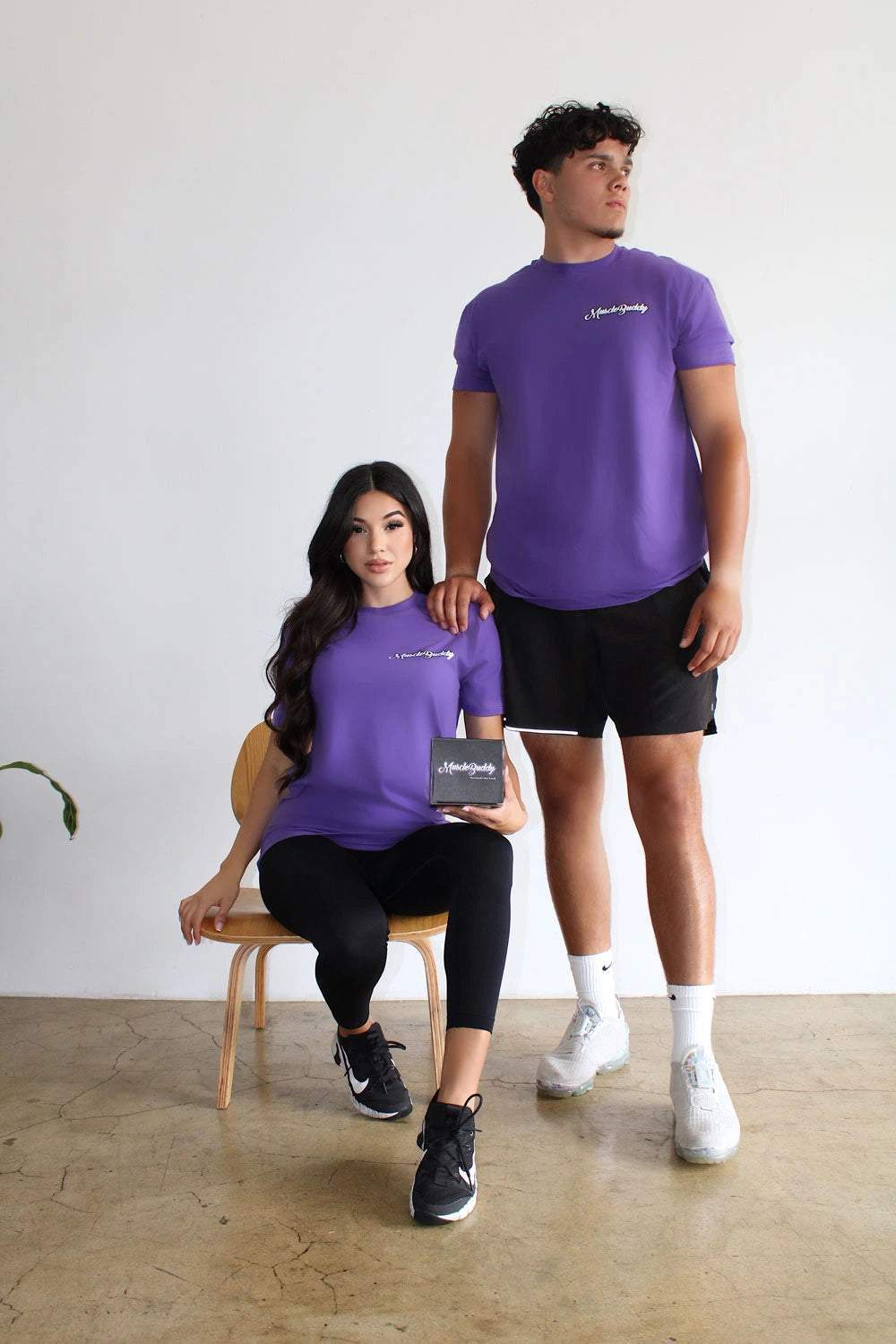 Muscle Buddy Purple Graphic Tee Unisex